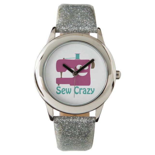 Reloj De Pulsera Sew Crazy (Anverso)