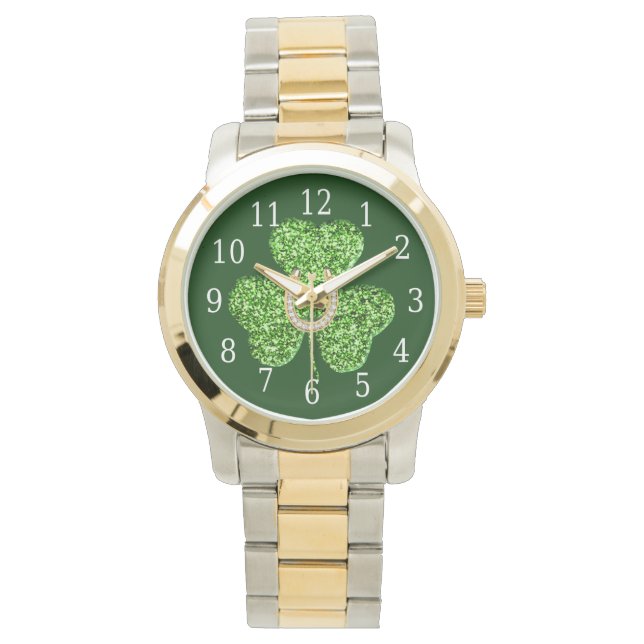 Reloj De Pulsera Shamrock and Horseshoe Watch (Anverso)