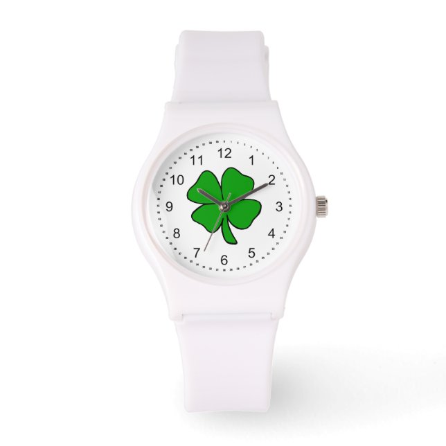 Reloj De Pulsera Shamrock irlandés (Anverso)
