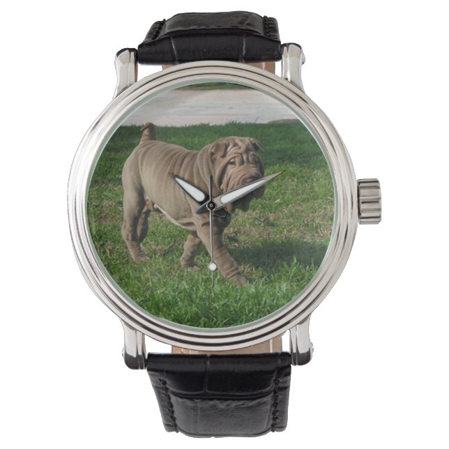 Reloj De Pulsera shar pei completo 3 (Anverso)