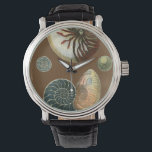 Reloj De Pulsera Shell de cacao<br><div class="desc">Obtén esta imagen única de la concha roja y azul en tu próximo producto. Este increíble fondo de cacao estas dos conchas únicas. Llévate la playa a donde vayas.</div>