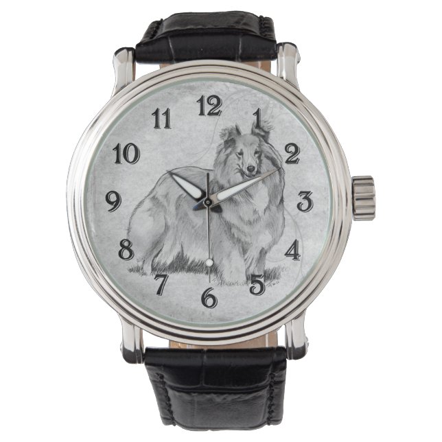 Reloj De Pulsera Sheltie (Anverso)