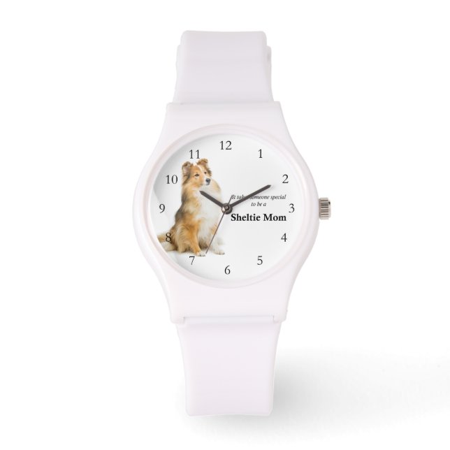 Reloj De Pulsera Sheltie Mom Watch (Anverso)