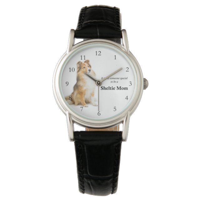 Reloj De Pulsera Sheltie Mom Watch (Anverso)