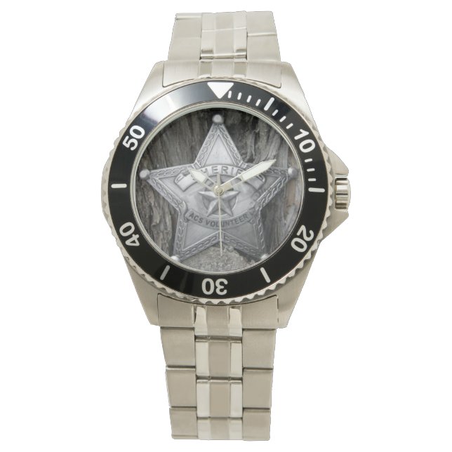Reloj De Pulsera Sheriff-Classic Stainless Steless Watch (Anverso)