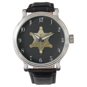 Reloj De Pulsera Sheriff golden star