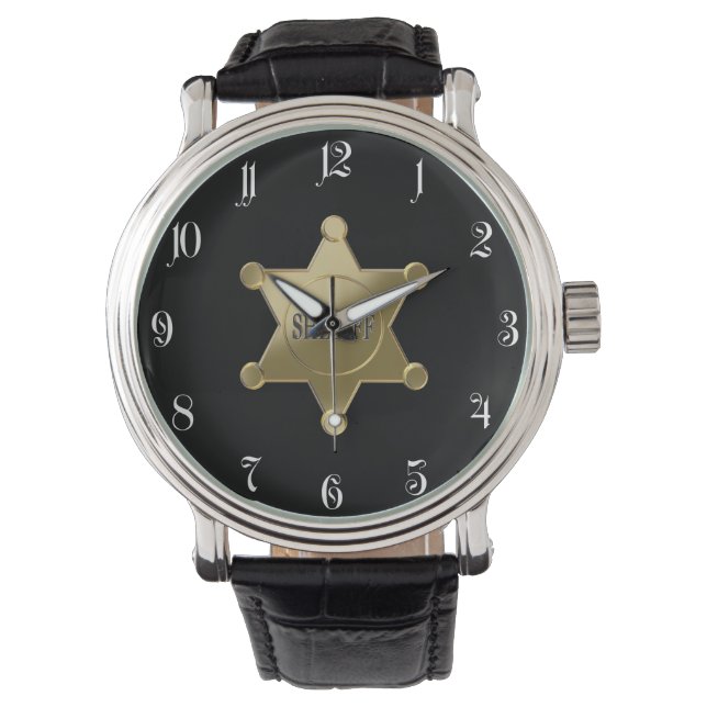 Reloj De Pulsera Sheriff golden star (Anverso)