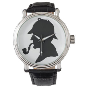 Reloj De Pulsera Sherlock Holmes Silhouette Writing Watch