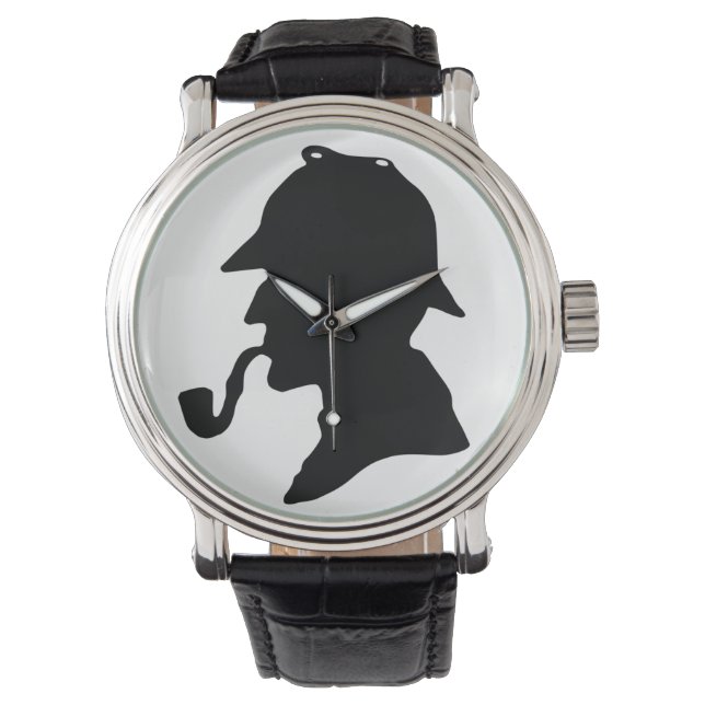 Reloj De Pulsera Sherlock Holmes Silhouette Writing Watch (Anverso)
