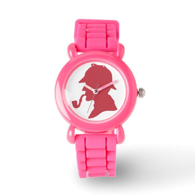 Reloj De Pulsera Sherlock Holmes Silhouette Writing Watch (Anverso)