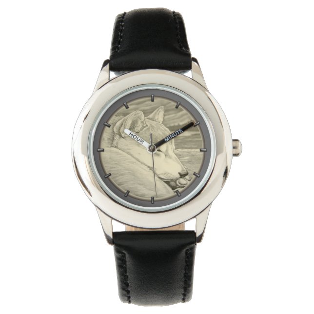 Reloj De Pulsera Shiba Inu Watch Dog Lover Shiba Inu Wriu Watch (Anverso)