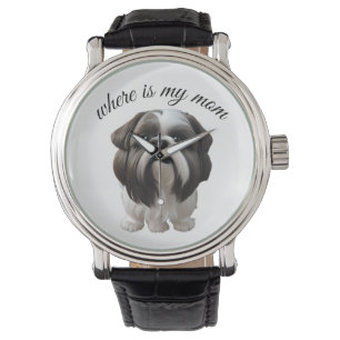 Reloj De Pulsera Shih Tzu - ¿Dónde Está Mi Mamá?