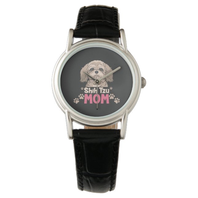 Reloj De Pulsera Shih Tzu Mom (Anverso)