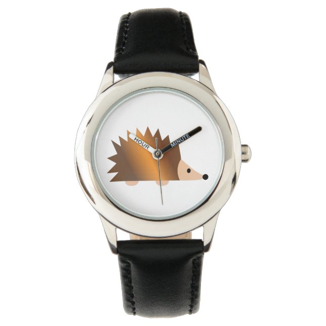 Reloj De Pulsera Shiny Brown Hedgehog (Anverso)