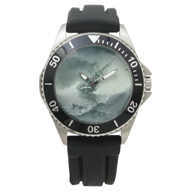 Reloj De Pulsera Shipwreck (por Ivan Aivazovsky) (Anverso)