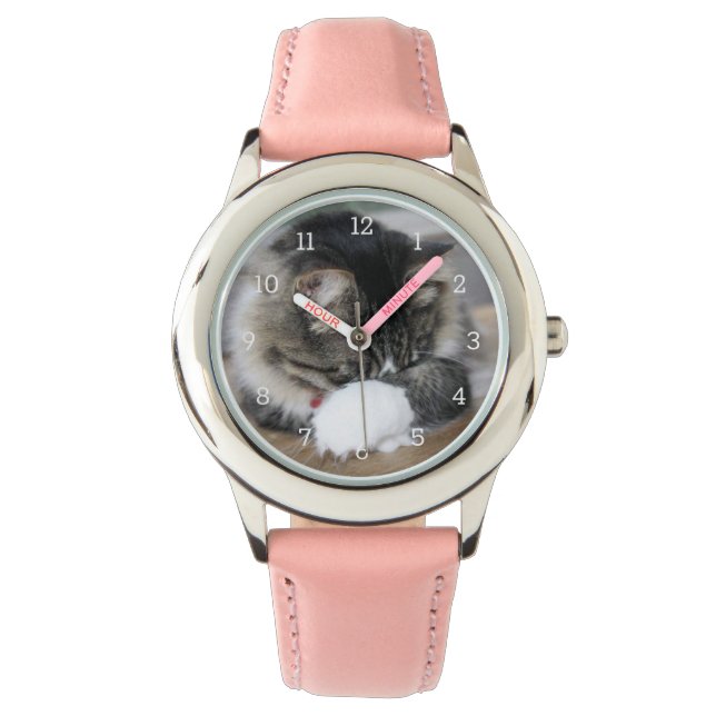 Reloj De Pulsera Shy Kitten Zorro Numerado Watch (Anverso)