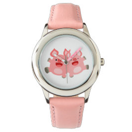 Reloj De Pulsera ¡SÍ! Cuto Personalizado Pigs Watch