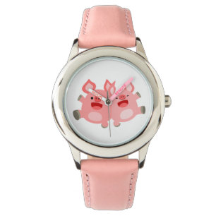 Reloj De Pulsera ¡SÍ! Cuto Personalizado Pigs Watch