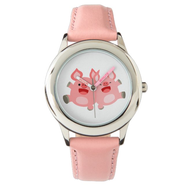 Reloj De Pulsera ¡SÍ! Cuto Personalizado Pigs Watch (Anverso)
