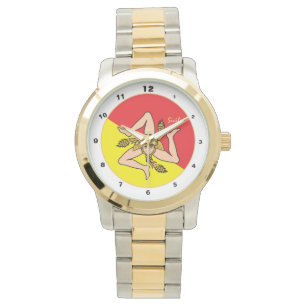 Reloj De Pulsera Sicilia watch, triskelion, moda siciliana, diseño