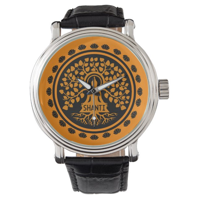 Reloj De Pulsera Siddhartha Gautama, arte budista (Anverso)