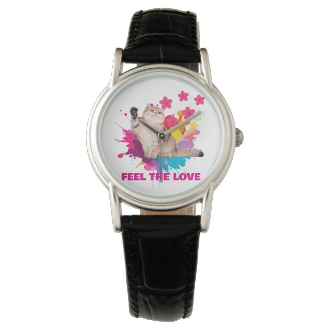 Reloj De Pulsera Siente el Amor Diseño Hermoso (Anverso)