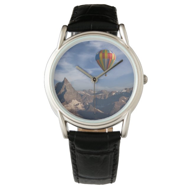 Reloj De Pulsera Sierra | Alpes suizos en globo aerostático (Anverso)
