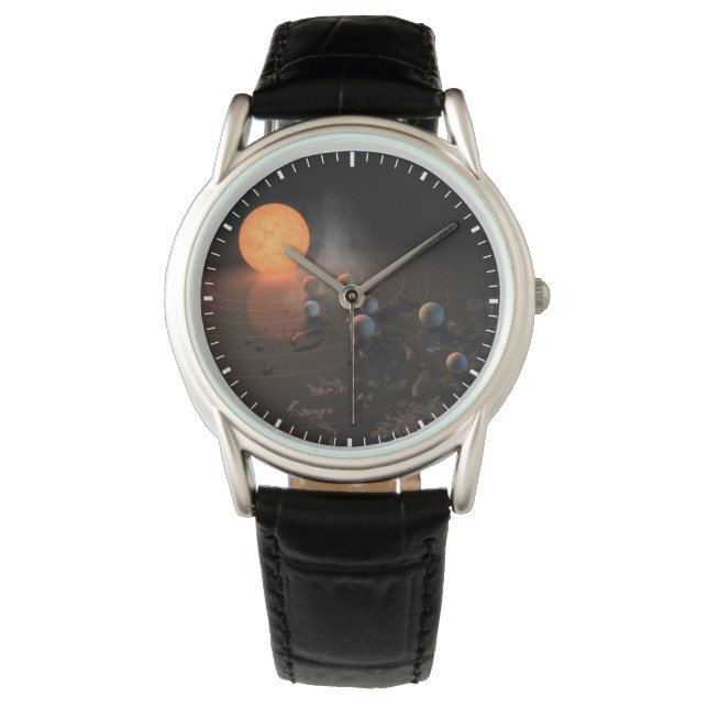 Reloj De Pulsera Siete planetas en órbita alrededor de la estrella  (Anverso)
