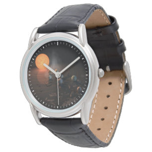 Reloj De Pulsera Siete planetas en órbita alrededor de la estrella