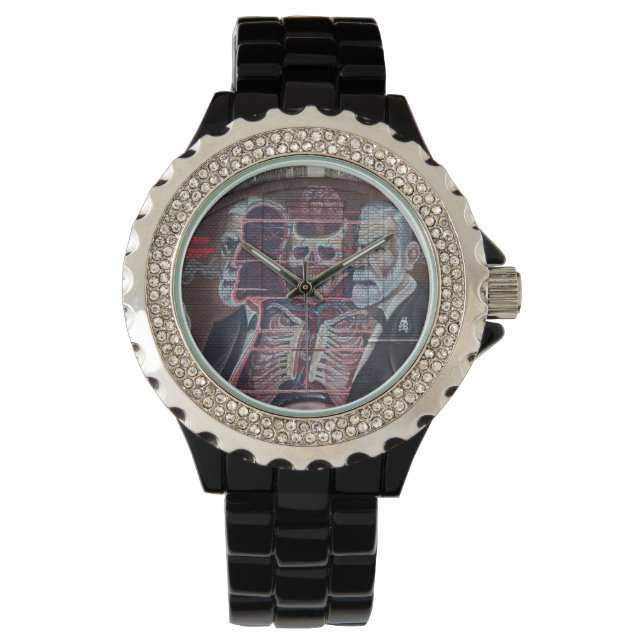 Reloj De Pulsera Sigmund Freud Street Art (Anverso)