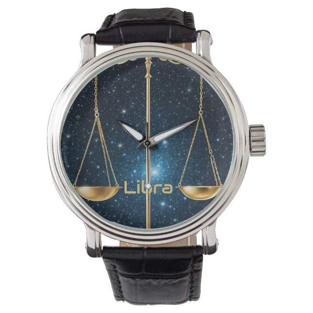 Reloj De Pulsera Signo de astrología de Libra (Anverso)