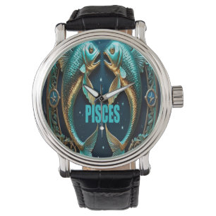 Reloj De Pulsera Signo de astrología de Pisces