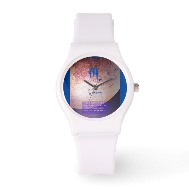 Reloj De Pulsera Signo de astrología de Scorpio (Anverso)