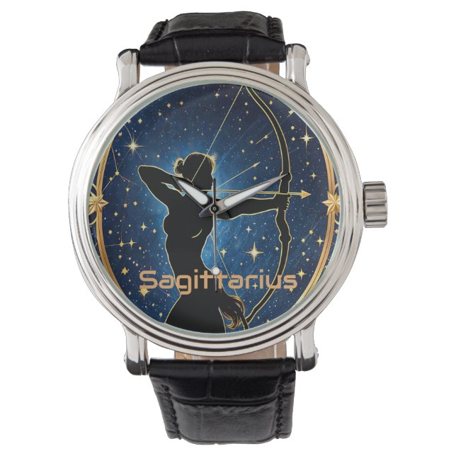 Reloj De Pulsera Signo de astrología sagitario (Anverso)