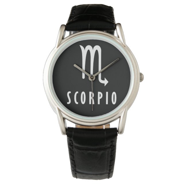 Reloj De Pulsera Signo de escorpio zodiaco (Anverso)