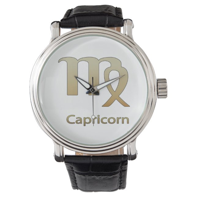 Reloj De Pulsera Signo de estrella de capricornio (Anverso)