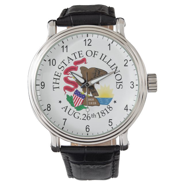 Reloj De Pulsera Signo de Illinois (Anverso)