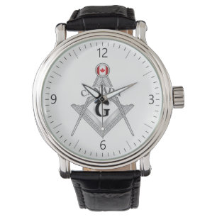 Reloj De Pulsera signo de la masonería canadiense