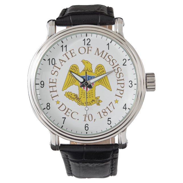 Reloj De Pulsera Signo de Mississippi (Anverso)