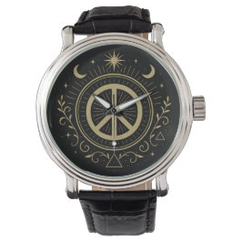 Reloj De Pulsera Signo de paz mística unisexo
