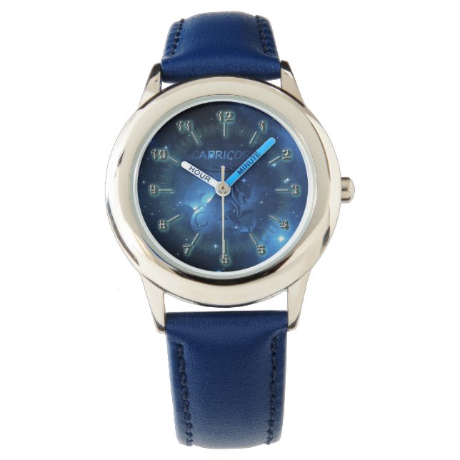 Reloj De Pulsera Signo de zodiaco de Capricornio (Anverso)