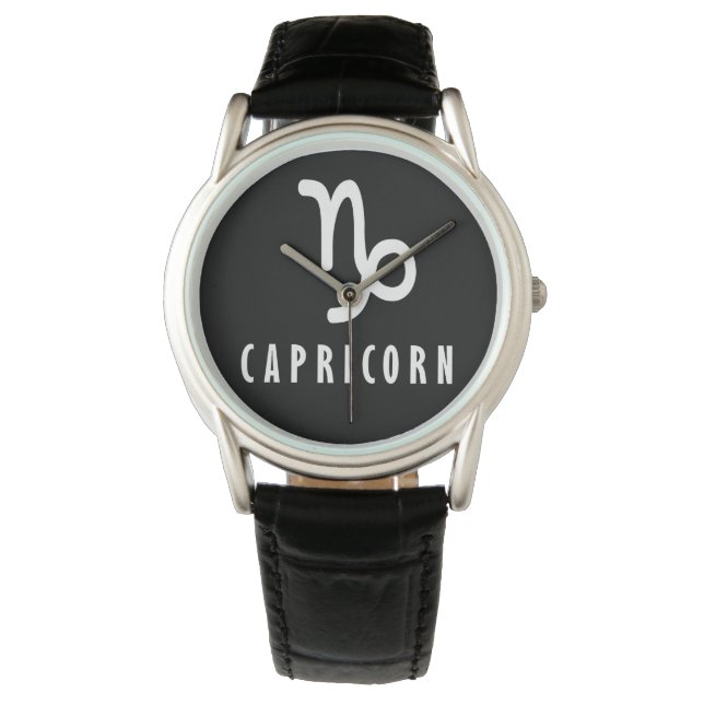 Reloj De Pulsera Signo de zodiaco de Capricornio (Anverso)