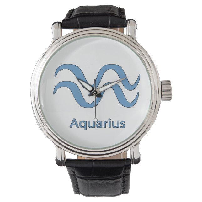 Reloj De Pulsera Signo Estelar Acuario (Anverso)
