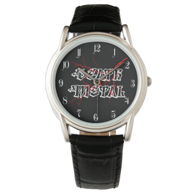 Reloj De Pulsera Signo metalizado de muerte (Anverso)
