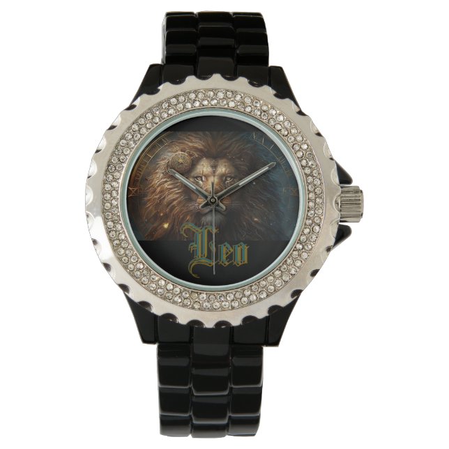 Reloj De Pulsera Signo zodiacal de Leo (Anverso)