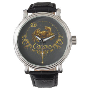 Reloj De Pulsera Signo zodiacal único de Cáncer, signo estelar