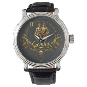 Reloj De Pulsera Signo zodiacal único de Géminis, signo estelar