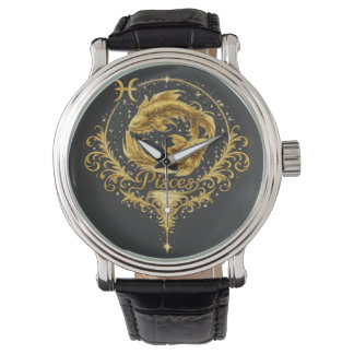 Reloj De Pulsera Signo zodiacal único de Piscis, signo estelar