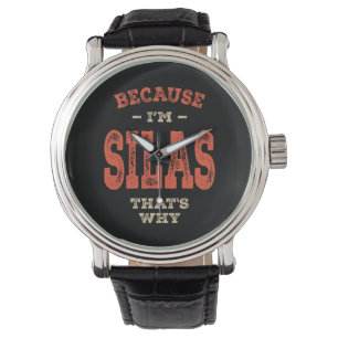 Reloj De Pulsera Silas Nombre Funny Cumpleaños Personalizado Silas