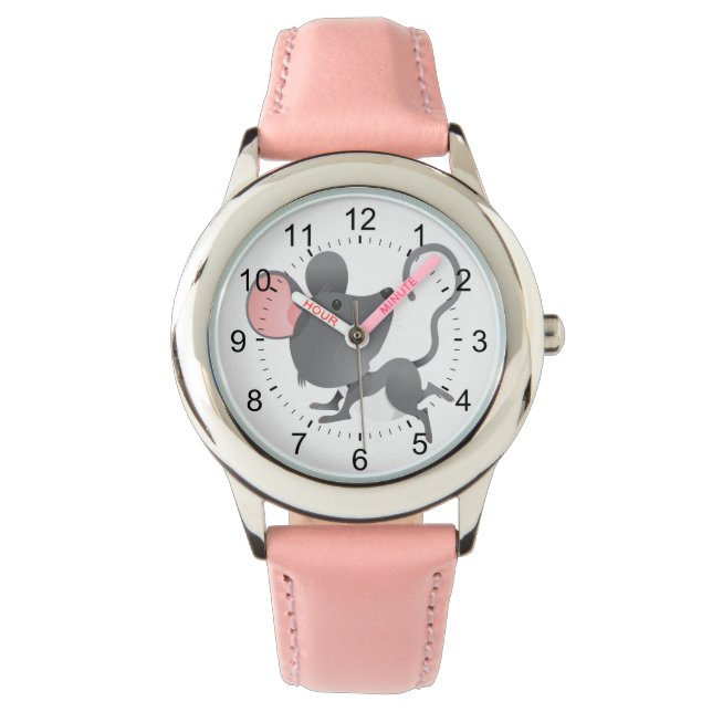 Reloj De Pulsera Silencio como un Personalizado de ratones (Anverso)